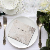 Elegante witte crème rozen bloemencode QR-code fot All In One Uitnodiging