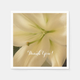 Elegante witte crème servetten