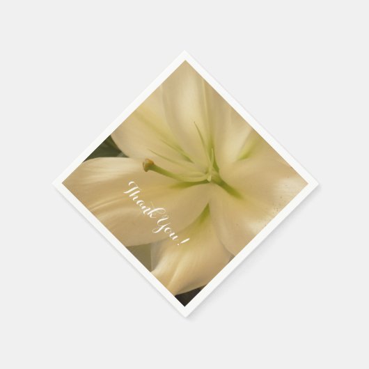 Elegante witte crème servetten (Hoek)