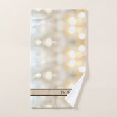 Elegante witte crème van witte lichten Chic Modern Bad Handdoek (Handdoek)