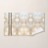 Elegante witte crème van witte lichten Chic Modern Bad Handdoek (Handdoek)