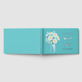 Elegante Witte Daisies Mason Jar Bruiloft Folie Bl Gastenboek (Volledig)