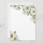 Elegante Witte Daisy Bloemen Verrassing Verjaardag Kaart (Achterkant)
