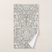 Elegante witte damast bloemenhuis decor bad handdoek (Handdoek)