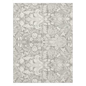 Elegante witte damast bloemenhuis decor tafelkleed (Voorkant)