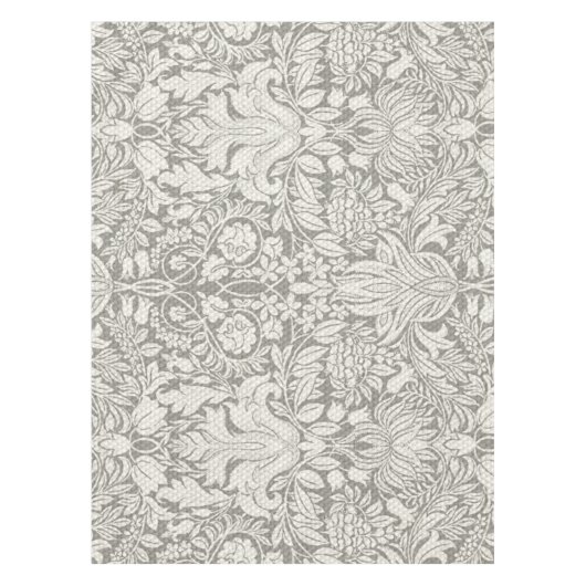 Elegante witte damast bloemenhuis decor tafelkleed (Voorkant)