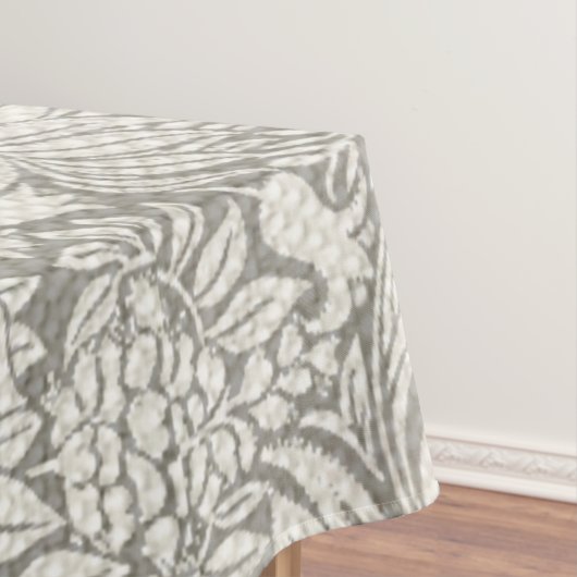 Elegante witte damast bloemenhuis decor tafelkleed (Voorbeeld)