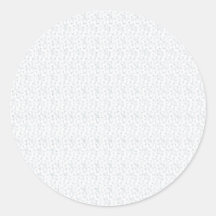 Elegante witte damast huwelijkszegel sticker