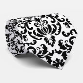 Elegante witte damast stropdas (Opgerold)