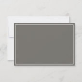 Elegante Witte Duif Roukaart Bedankkaart (Achterkant)