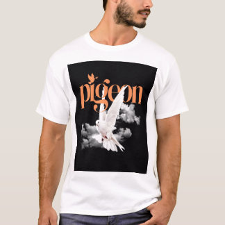 Elegante Witte Duif T-shirt