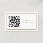 Elegante witte en gouden behuizing Kaarten (Achterkant)