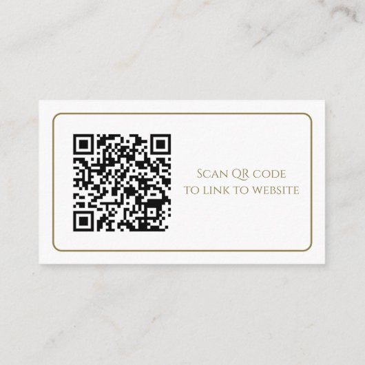 Elegante witte en gouden behuizing Kaarten (Achterkant)