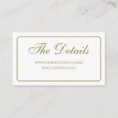 Elegante witte en gouden behuizing Kaarten (Voorkant)