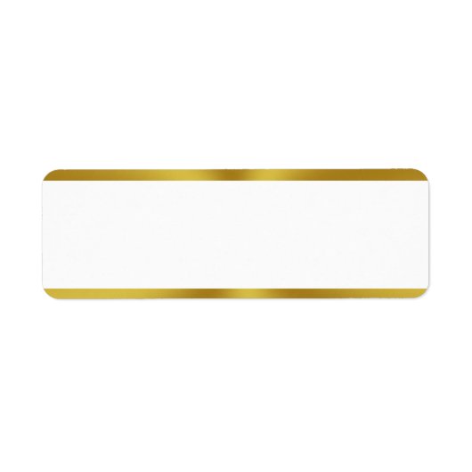 Elegante witte en gouden blanco etiket (Voorkant)