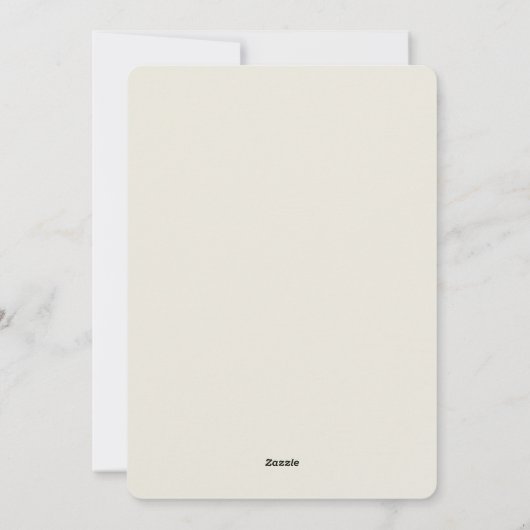 Elegante witte en grijze bloemige Eid-kaart Gelukk Feestdagenkaart (Achterkant)