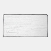 Elegante witte en grijze houtnerf bureaumat (Voorkant)