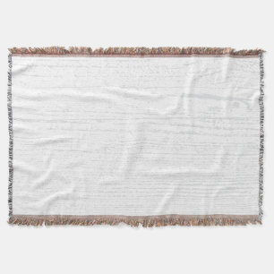 Elegante witte en grijze houtnerf deken