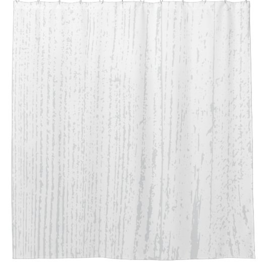 Elegante witte en grijze houtnerf douchegordijn (Voorkant)