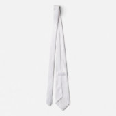 Elegante witte en grijze houtnerf stropdas (Achterkant)