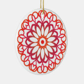 Elegante witte en rode mooie leuke decoratieve man keramisch ornament (Rechts)