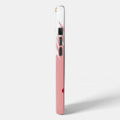 Elegante witte en roze meisjesachtige Case-Mate iPhone case (Achterkant / Links)