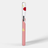 Elegante witte en roze meisjesachtige Case-Mate iPhone case (Achterkant / Rechts)