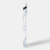 Elegante witte en zwarte marmeren telefoonhoes Case-Mate iPhone case (Achterkant / Rechts)