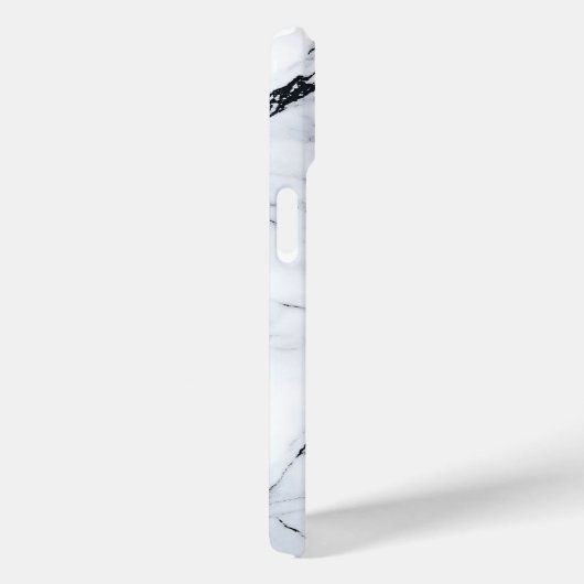 Elegante witte en zwarte marmeren telefoonhoes Case-Mate iPhone case (Achterkant / Rechts)