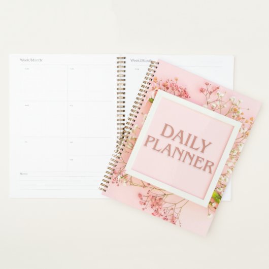 Elegante witte frame bloemendagplanner planner (Display)