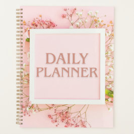 Elegante witte frame bloemendagplanner planner