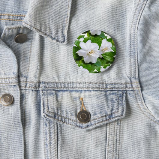 : "Elegante witte Gardenia Flowers Button (In situ)