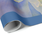 Elegante witte gele pioen florale waterverf cadeaupapier (Rol Hoek)