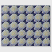 Elegante witte gele pioen florale waterverf cadeaupapier (Vlak)