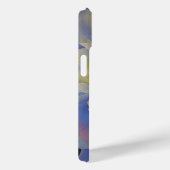 Elegante witte gele pioen florale waterverf Case-Mate iPhone case (Achterkant / Rechts)