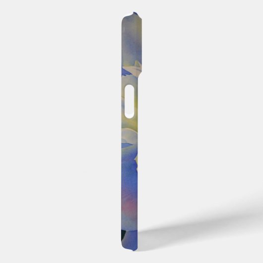 Elegante witte gele pioen florale waterverf Case-Mate iPhone case (Achterkant / Rechts)