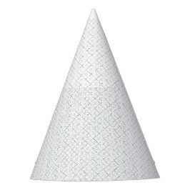 Elegante Witte Geometrische Verjaardagsfeesthoed Feesthoedjes