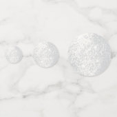 Elegante Witte Glitters Confetti (Voorkanten)