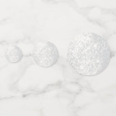 Elegante Witte Glitters Confetti (Achterkanten)