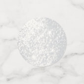 Elegante Witte Glitters Confetti (Kleine voorkant)