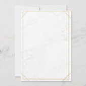 Elegante witte gouden bedrijfsfeest kaart (Achterkant)