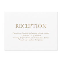 Elegante witte gouden bruiloft receptie