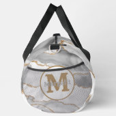 Elegante witte gouden glitter agaat grote plunjeza plunjezak (Rechts)