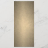 Elegante witte gouden naam bruiloft menu (Achterkant)