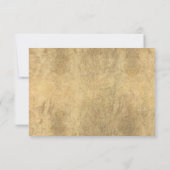 Elegante witte gouden wilde bloem luxe bruidsmeisj kaart (Achterkant)