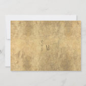 Elegante witte gouden wildflower luxe Dank u Kaart (Achterkant)