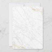 Elegante Witte & Groene Bloemen Waterverf bruiloft Kaart (Achterkant)