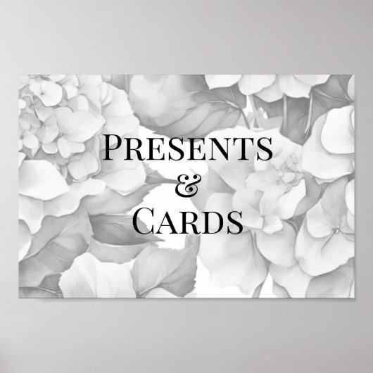 Elegante witte groene waterverf bloemenbruiloft poster (Voorkant)