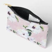 Elegante witte hibiscus op zachte roze achtergrond etui (Open)