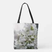 Elegante Witte Hortensia Bloem Tas | Botanica (Achterkant)